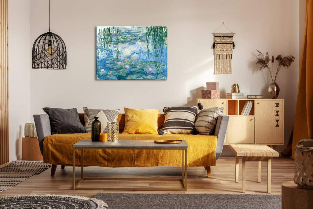 Wieco Art - Claude Monet Water Lilies Giclee Canvas Wall Art, 24x32in