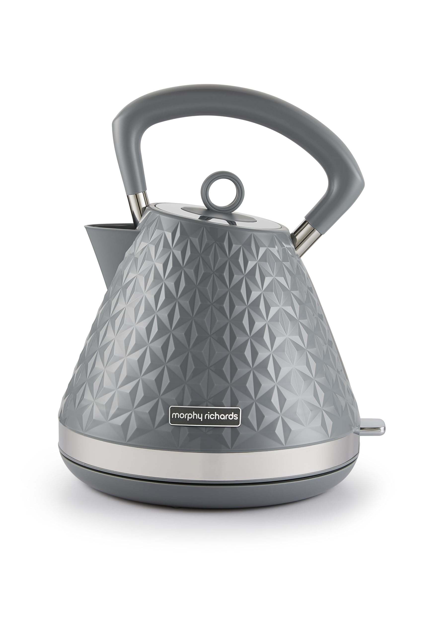 Morphy Richards Vector Pyramid Kettle | 1.5L Rapid Boil 3kW – High Gloss