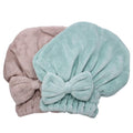 Microfiber Hair Drying Turban - Quick Dry Cap, 2-Pack