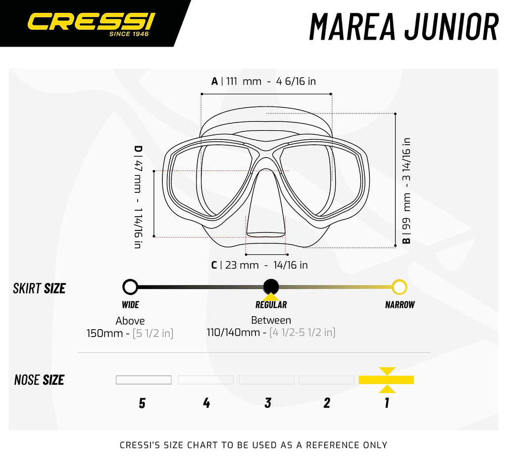 Cressi Marea Jr Snorkeling Set – Kids Mask and Snorkel – Lilac/White
