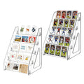 JWShang Card Display Stand, 5-Tier Clear PET Rack for Graded Cards, 2 Pack - image 1