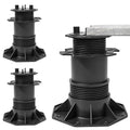 Nordswal 2 Pack Adjustable Tile & Paver Support Pedestal, Heavy Duty Paving Slab Supports with Rubber Pad, Height Adjustable 140-220mm - image 1