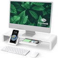 Klearlook Foldable Monitor Stand – Adjustable Desk Riser with Drawer
