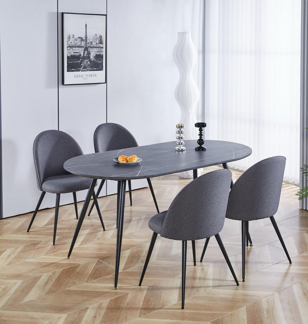 Hallowood Furniture Cullompton 160cm Large Dining Table and Chairs Set 4 - image 1