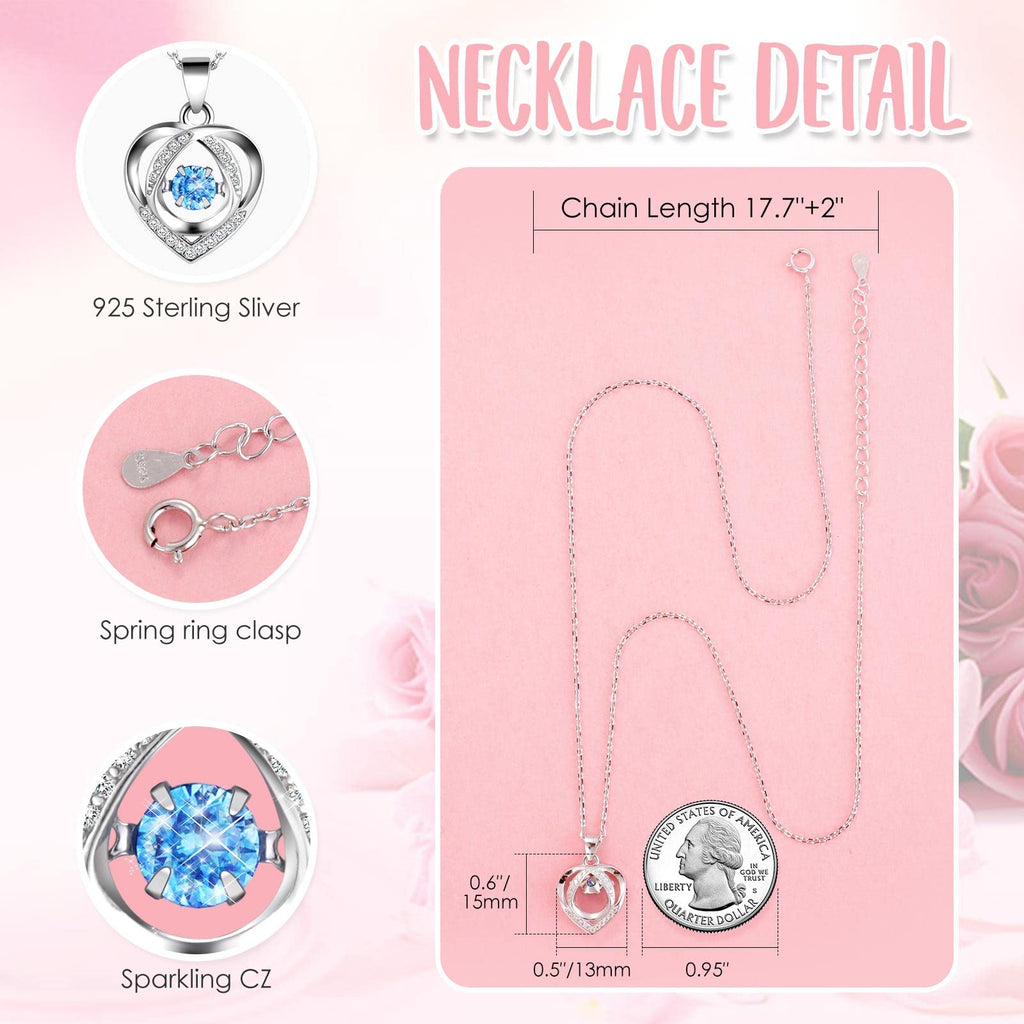 ADDWel Preserved Roses with 925 Sterling Silver Necklace & Moss Bear
