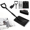 BAIEGOED 3-in-1 Heavy-Duty Snow Shovel with Ice Scraper and Brush