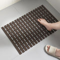 SHIMOYAMA Non-Slip Shower Mat – Quick Drain PVC Bathtub Mat, 67x43cm