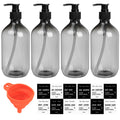 4 Pcs 500ml Soap Dispenser with Pump, Empty Refillable Pump Bottle Dispensers for Kitchen Bathroom Liquid Hand Dish Soap Dispenser Bottles Containers - image 1