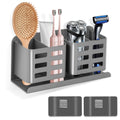 Aluminum Toothbrush Holder | No-Drill Wall Mounted Storage Rack
