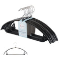 Voilamart Non-Slip Metal Coat Hangers - 30 Pack No Shoulder Bump Hanger