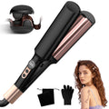 UKLISS Mermaid Hair Waver - Mini Beach Waves Curling Iron - Rose Gold