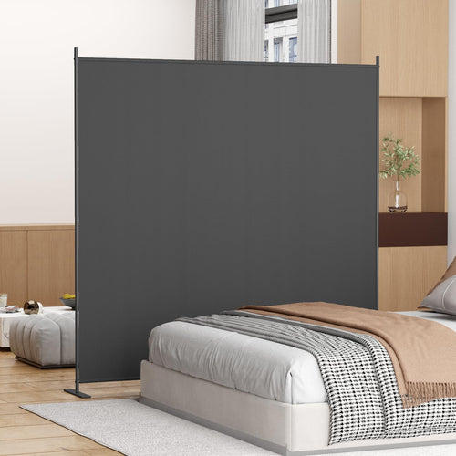Helios&Hestia 6 ft Tall Indoor Room Divider | Portable Privacy Screen, Grey
