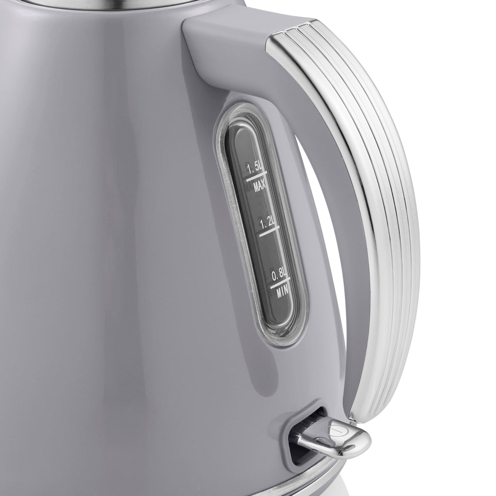 Swan Retro Jug Kettle | 1.5L Fast Boil Electric Kettle - Grey
