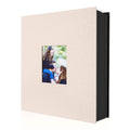 Benjia 400 Pockets 4x6 Photo Album | Linen Slip-in Portrait - Beige