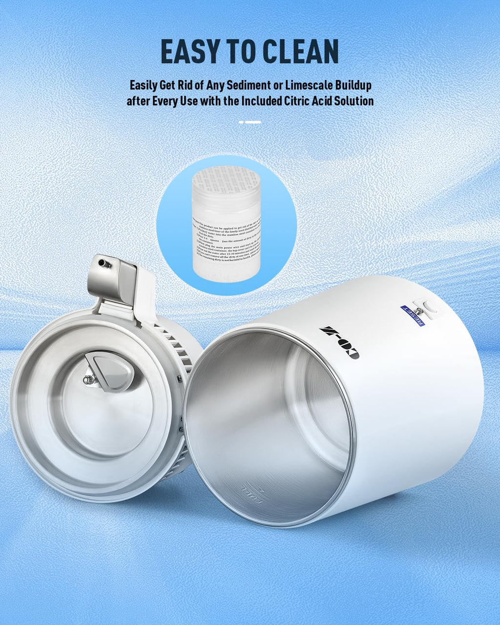 CO-Z 4L Countertop Water Distiller – Stainless Steel Purifier Machine