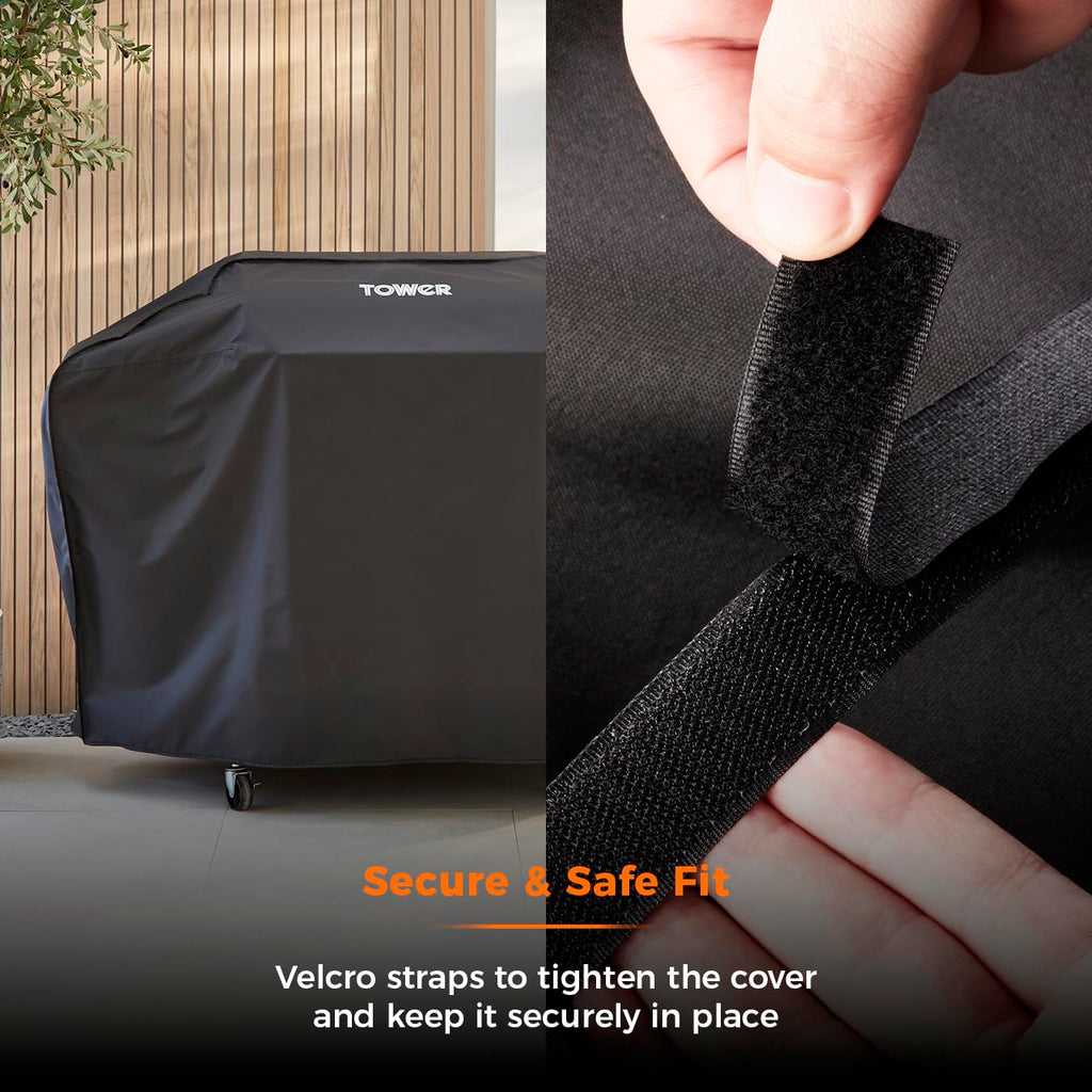 Tower Large 3-Burner BBQ Cover - Waterproof Heavy-Duty Gas Grill Cover
