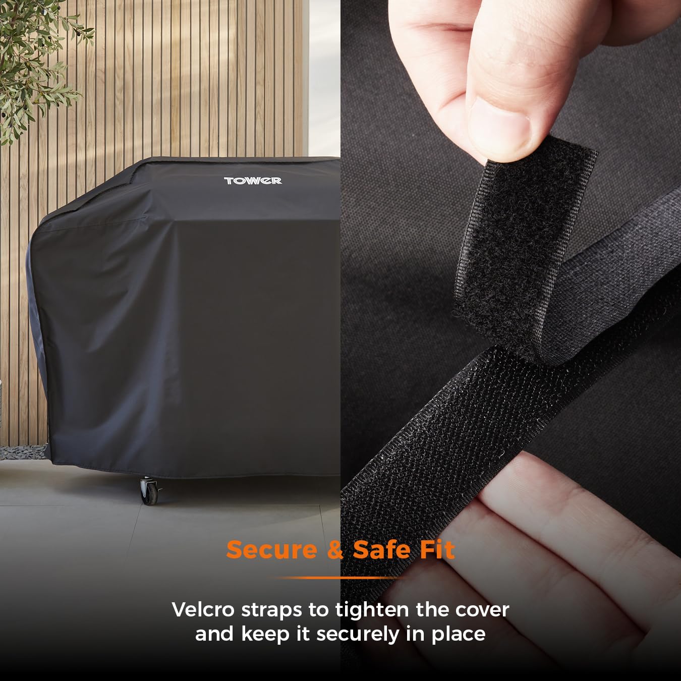 Tower Extra Large 4 Burner BBQ Cover – Heavy-Duty Waterproof Gas Grill Cover