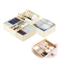 WEELOO Drawer Organisers Drawer Dividers, 6pcs Wardrobe Storage Organiser - image 1