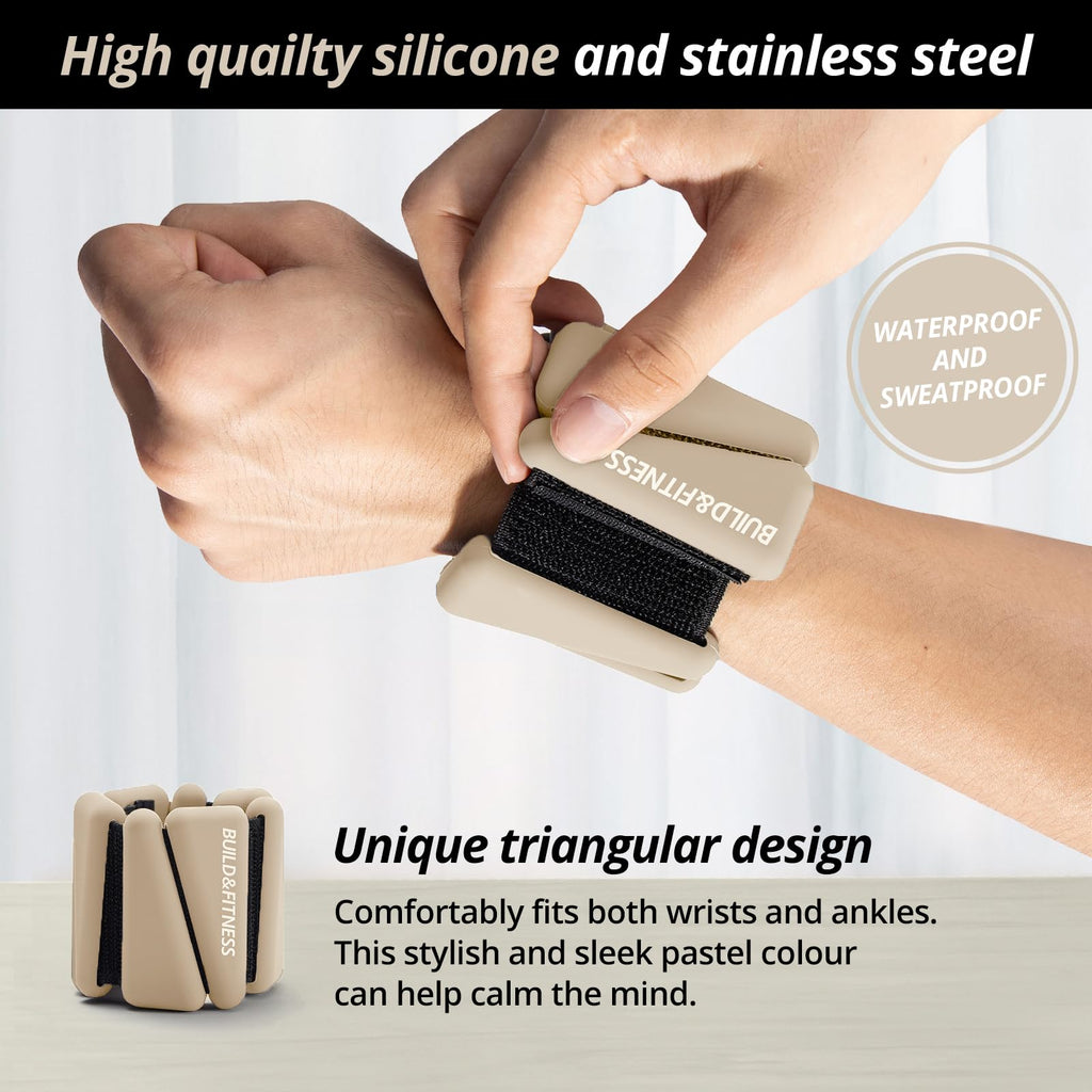 Adjustable Wrist & Ankle Weights | Set of 2 Waterproof Bands