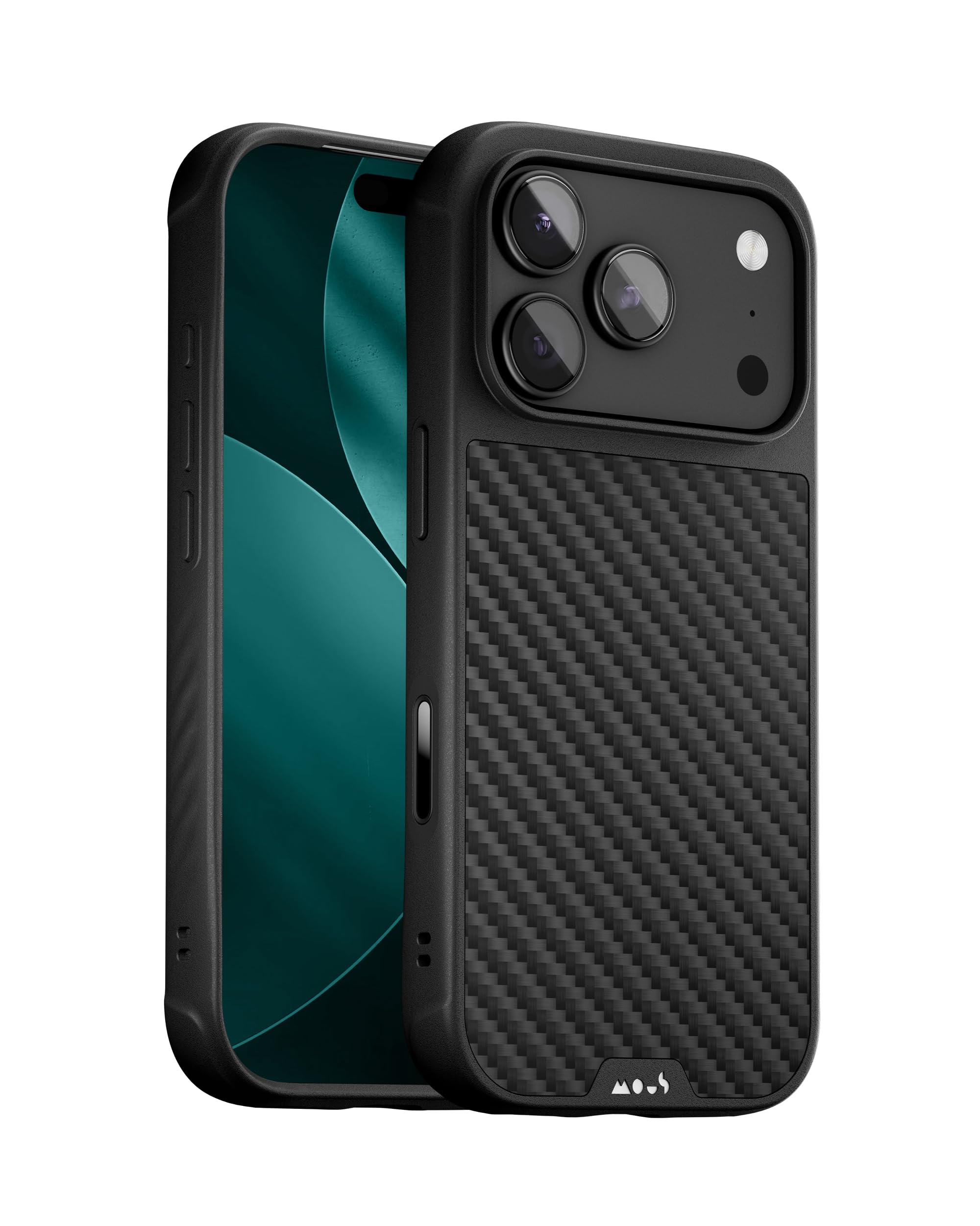 Mous iPhone 17 Pro Case | MagSafe Carbon Fibre Shockproof Cover