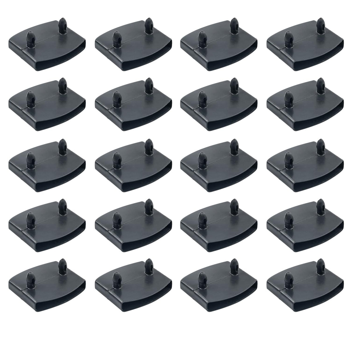 Sgehai 26 Pcs bed slats replacement bed slat end clip,plastic bed slat holders caps 55mm,for double/single bed and king size replacement support cap