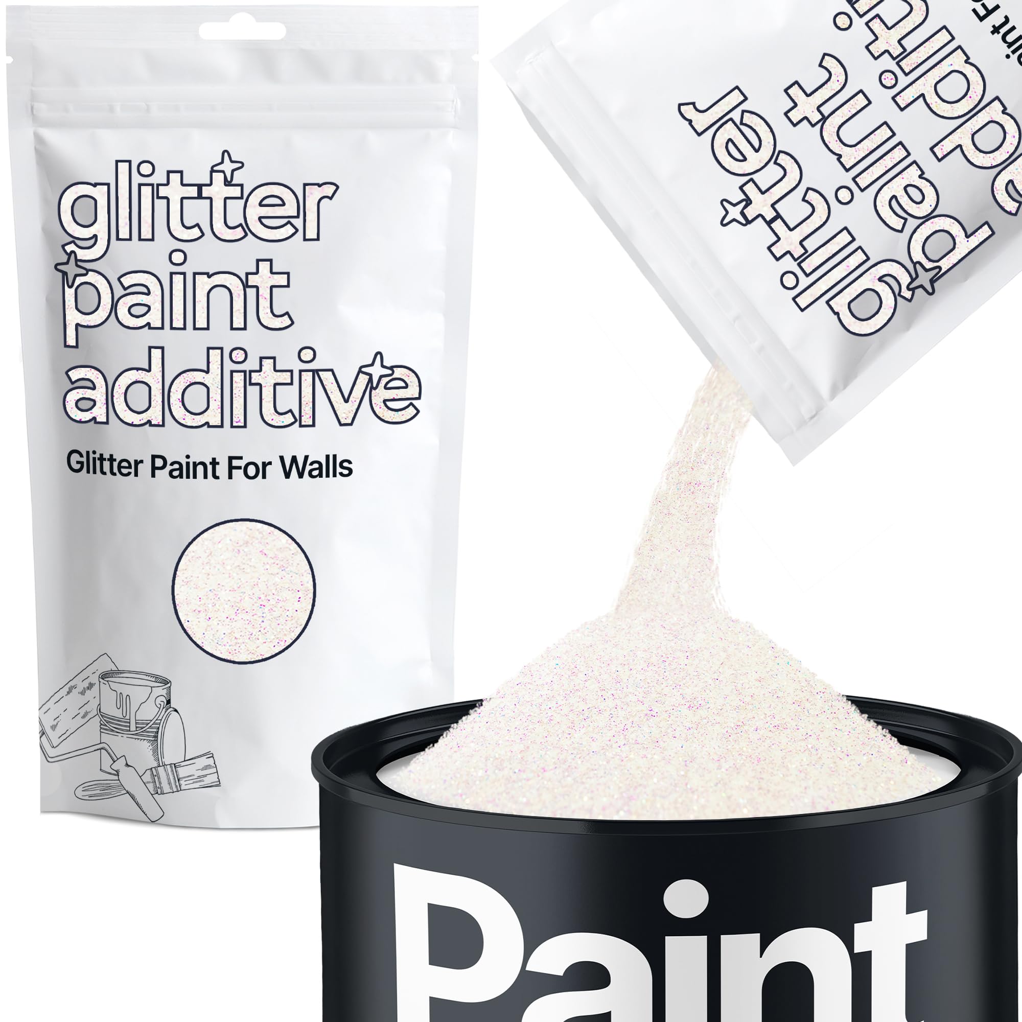 Hemway Mother of Pearl Iridescent Glitter Paint Additive - 100g