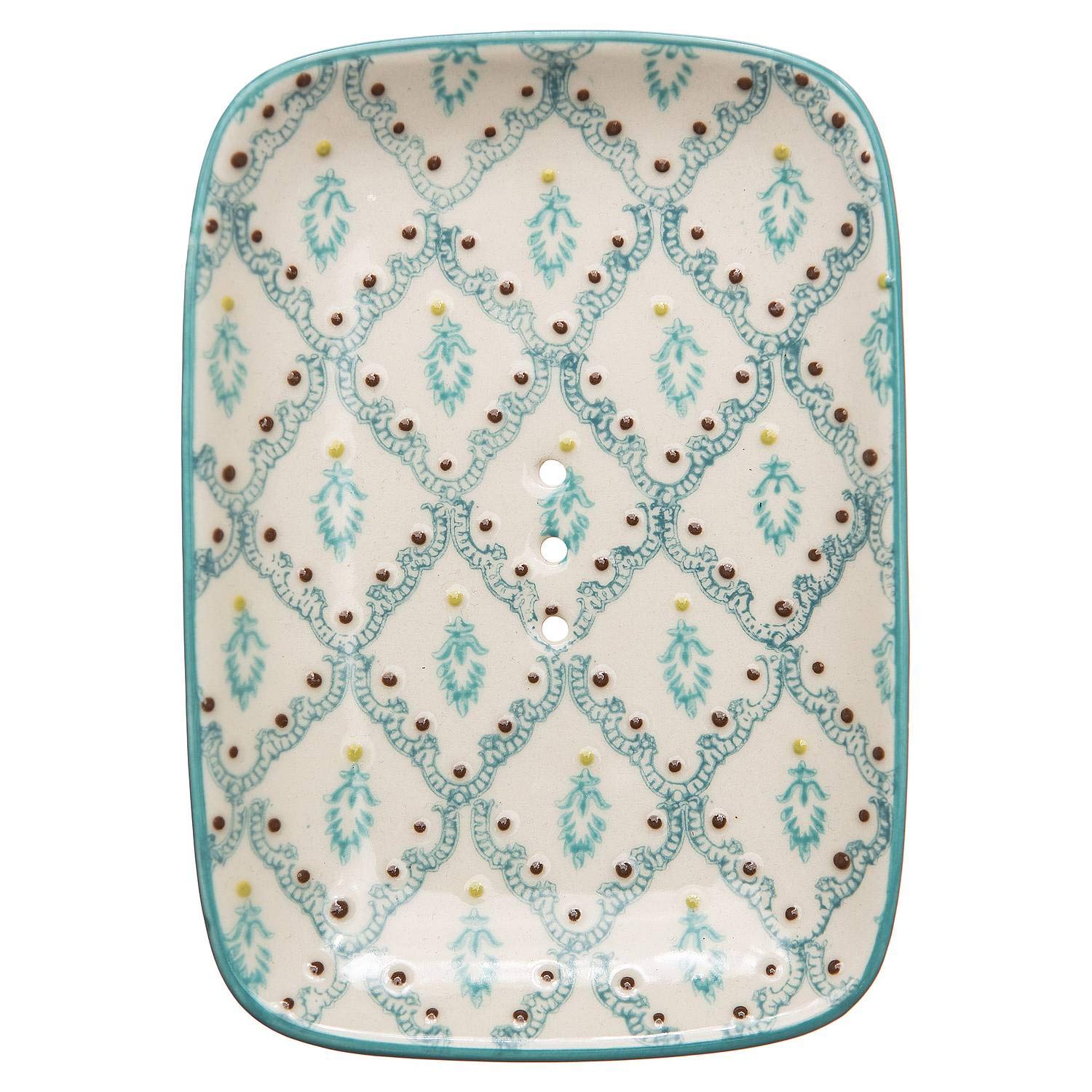 Tranquillo Naila Ceramic Soap Dish – Stoneware with Drainage Holes