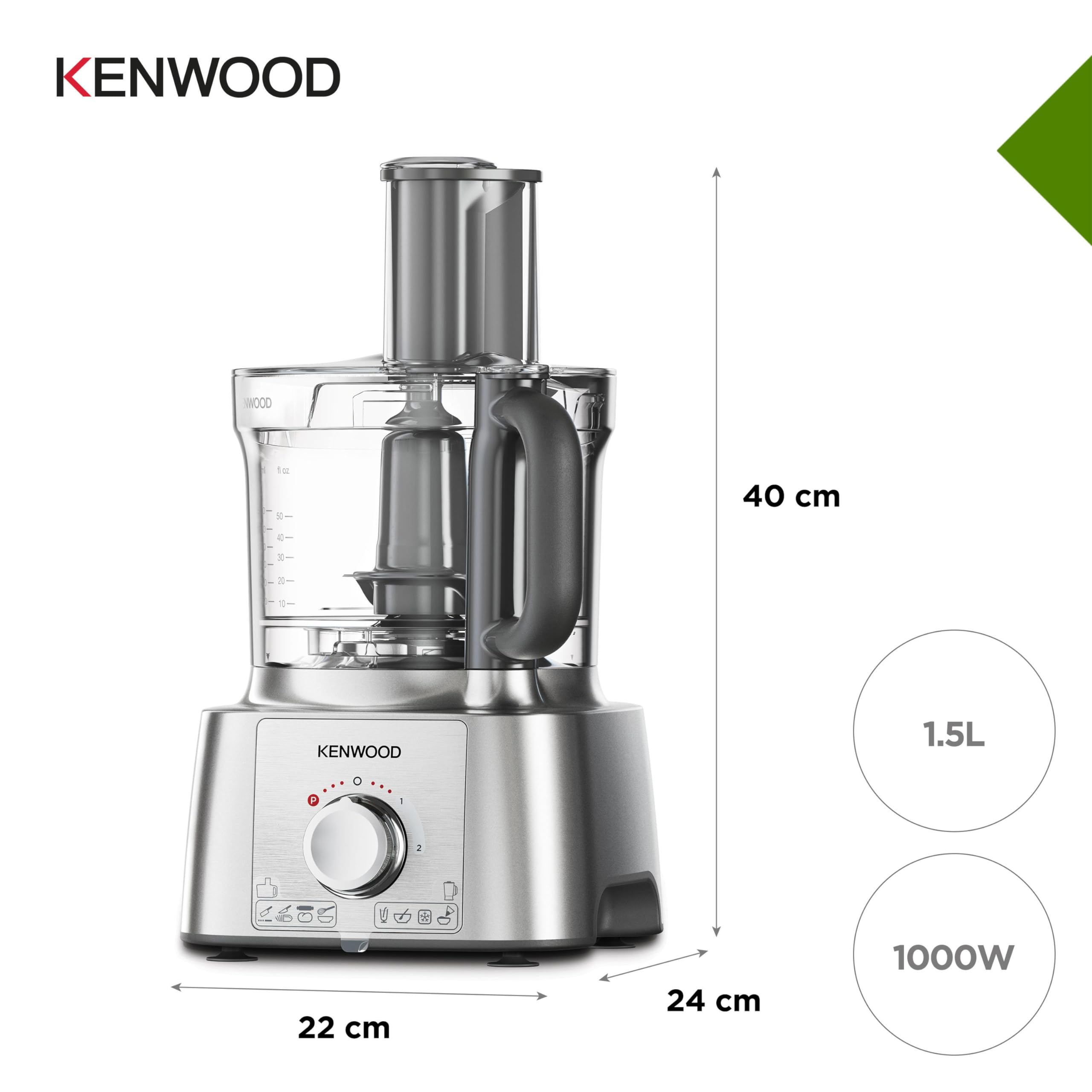 Kenwood Multipro Express Food Processor – 1000W, 3L Bowl, Silver
