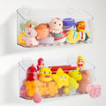 Bath Toy Storage - 2 Pack Acrylic Adhesive Shower Caddy