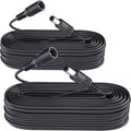2-Pack 33ft DC 12V Power Extension Cable for CCTV Cameras