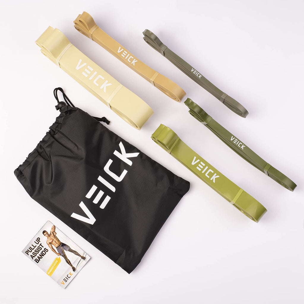 VEICK Resistance Bands Set – Natural Latex Pull Up Assistance Bands