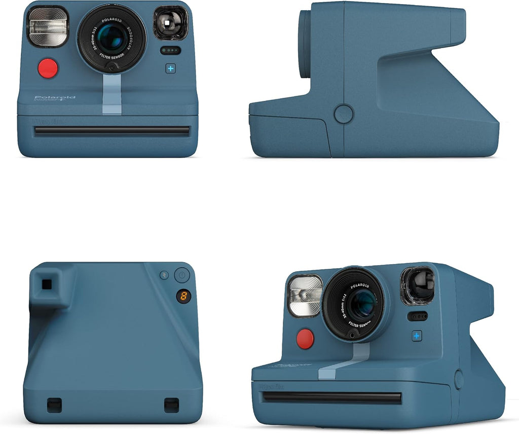 Polaroid Now+ i-Type Instant Camera with Bluetooth & Lens Filters – Calm Blue