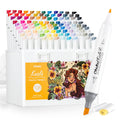 Ohuhu Kaala Series 108 Color Alcohol Markers | Slim Broad & Fine Tips