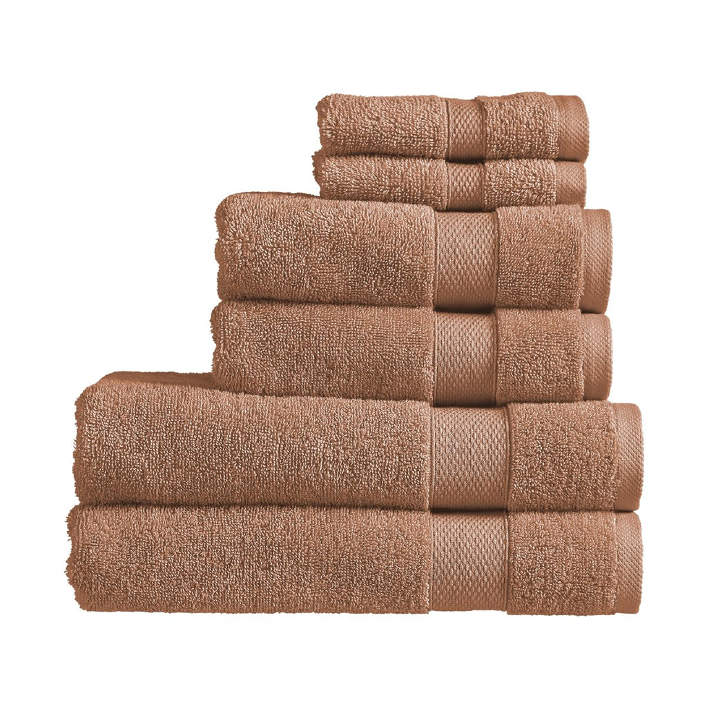 Christy Refresh Bathroom Towel Set | Set of 6 | 2 Bath 2 Hand 2 Face | Quick Dry | Gentle Pastel Tones | Soft Absorbent Shower Towels - image 1