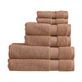Christy Refresh Bathroom Towel Set | Set of 6 | 2 Bath 2 Hand 2 Face | Quick Dry | Gentle Pastel Tones | Soft Absorbent Shower Towels - image 1