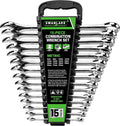 Swanlake 15-Piece Metric Spanner Set | 8-22mm Chrome Vanadium Wrench