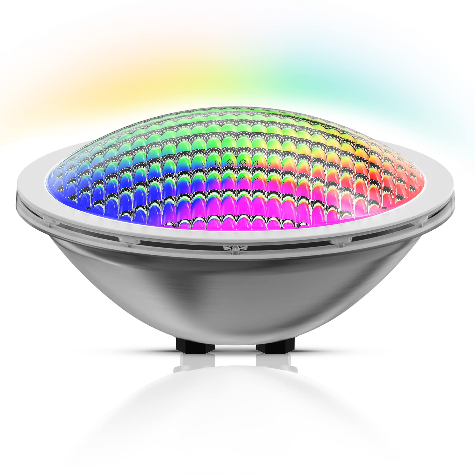 LyLmLe PAR56 RGB Pool Light – 30W Stainless Steel IP68 Waterproof 12V AC