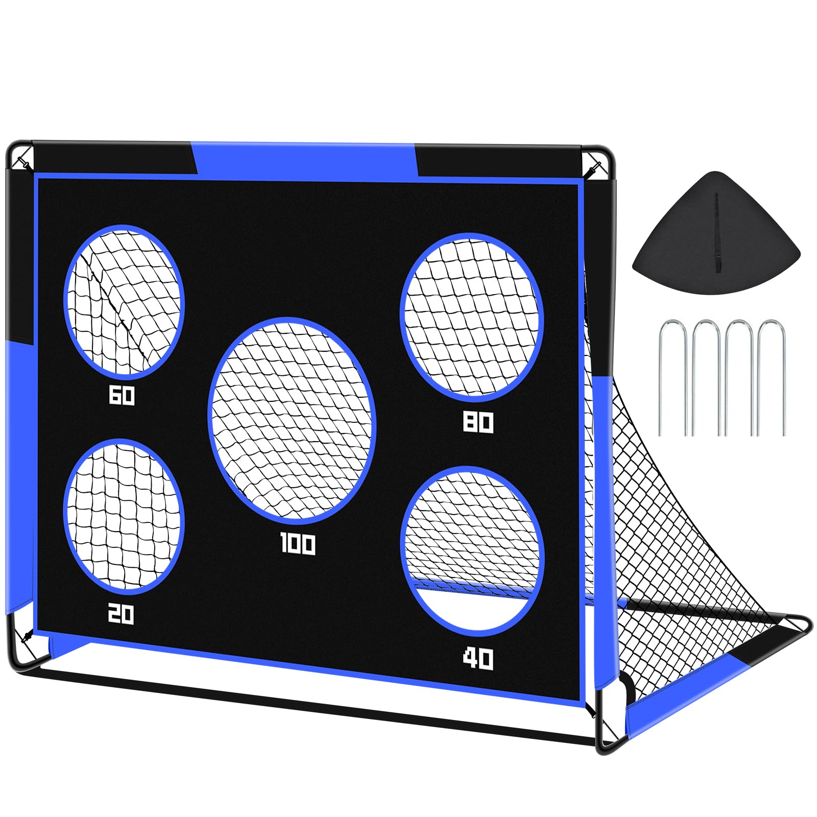 Gofady 2-in-1 Kids Football Goal – Portable Soccer Training Net with Targets