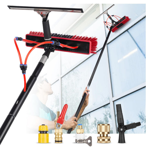 19ft Water Fed Pole Kit | Aluminum Solar Panel & Window Cleaner