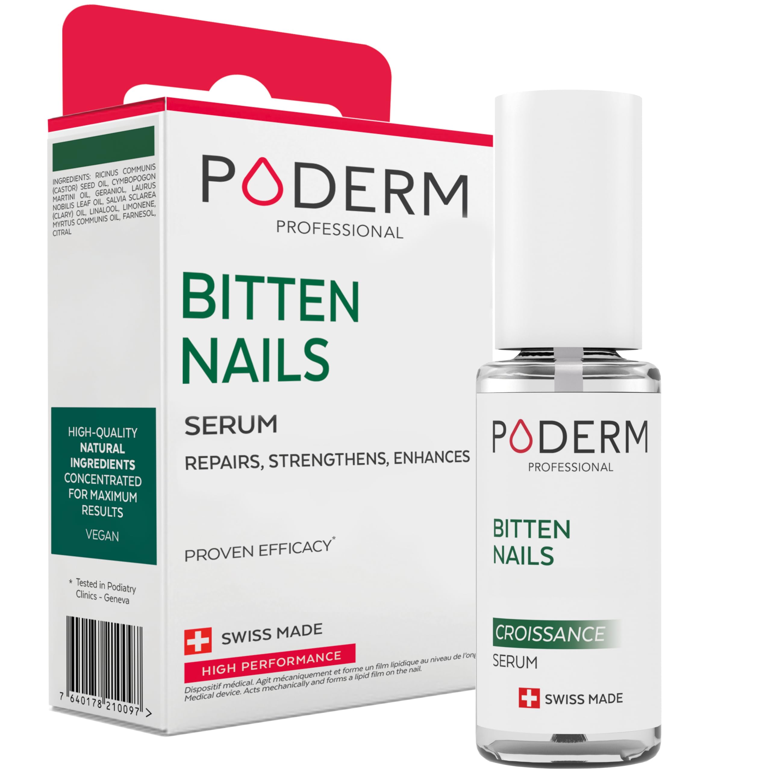 PODERM Bitten Nail Growth Treatment – Strengthening Organic Oil Serum