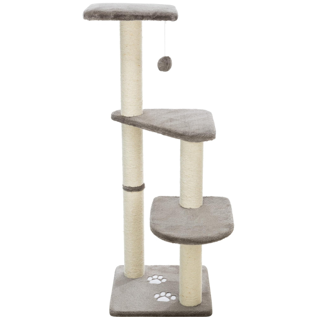 Trixie Altea Cat Scratching Post - 117cm Sisal & Plush - Platinum Grey