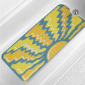 Jolof Store Boho Sun Kids Bathtub Mat – Extra Long Non-Slip PVC 40x16in