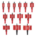 flintronic 13-Piece Bi-Metal Hole Saw Set (18mm-75mm) for Wood & Metal