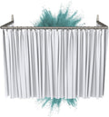 Erica L or U Shape Shower Curtain Rail - Grey Powder Steel