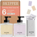 Skipper Glass Foaming Hand Wash Duo Kit – 2 Dispensers & 6 Refills