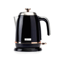 Haden Salcombe Black Electric Kettle – 1.7L Fast Boil Stainless Steel