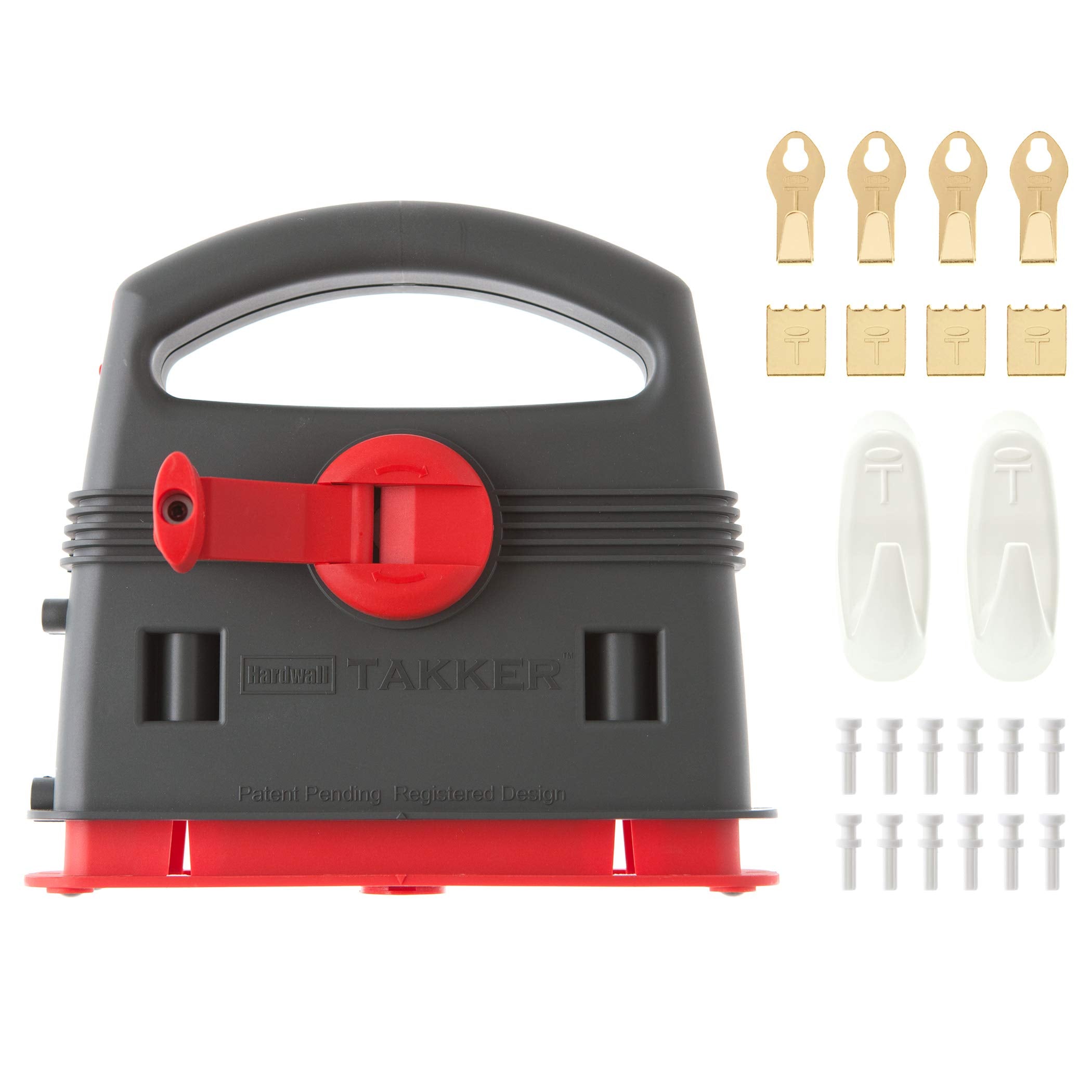 Takker Hardwall Picture Frame Hanging Tool Kit with 35 Piece Refill