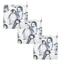 Muslin Baby Washcloths – 3 Pack Pure Cotton Cute Penguin Towels