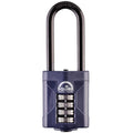 Squire CP50/2.5 Heavy Duty 4-Wheel Combination Padlock – Long Shackle