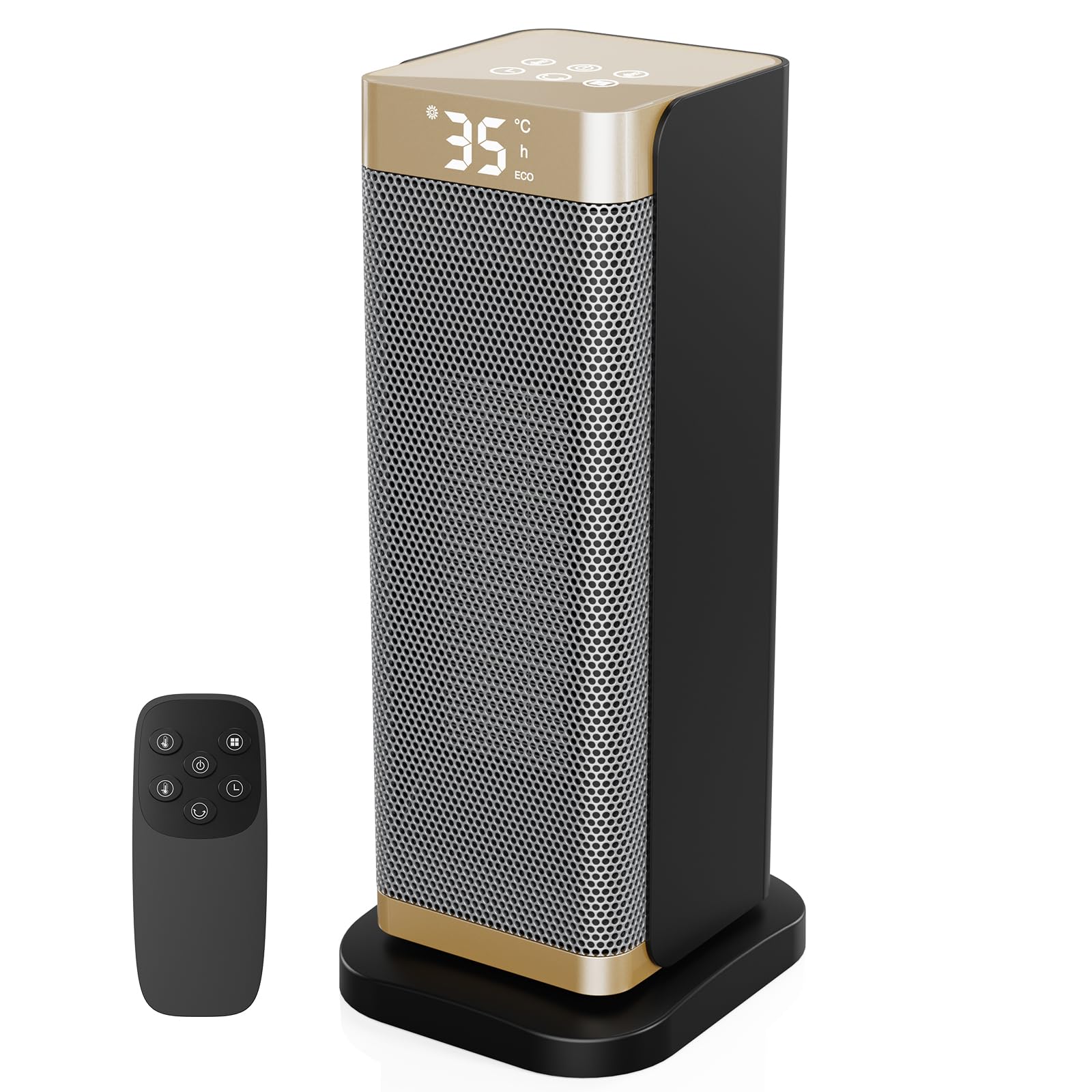 DDHTSAL 2000W Portable Electric Space Heater - Ceramic PTC with 70° Oscillation